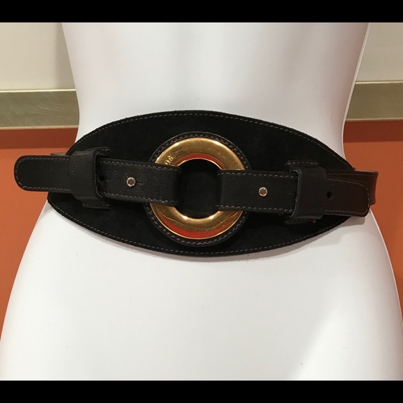 Furla Accessories - Women’s Authentic Black Leather Belt, 30-34” long